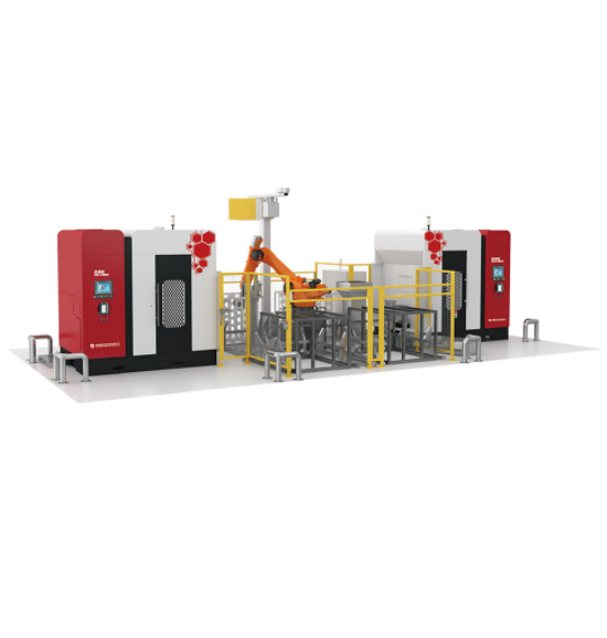 Neview Intelligent Deburring Production Line Thailand — Multi-Robot 2D 3D Vision Conveyor